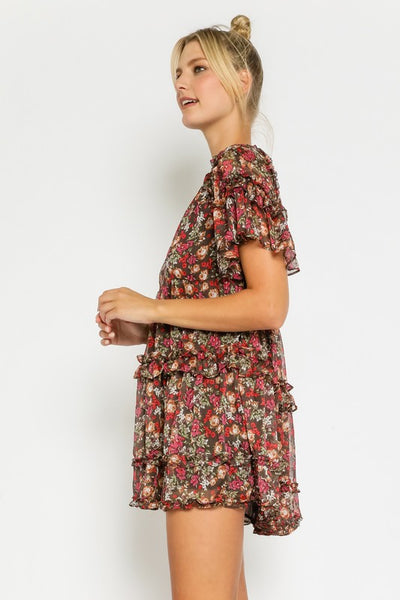 So Lovely Floral Tunic Dress