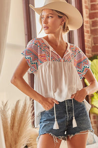 Beautifully Bold Boho Top