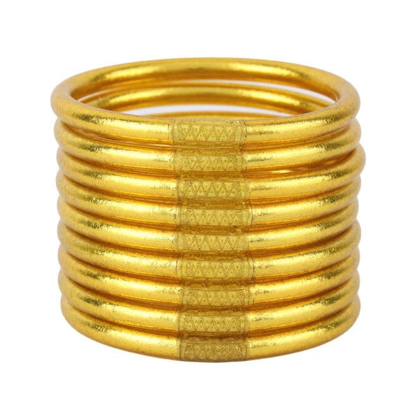 BuDhaGirl All Weather Bangles - Gold (Set of 9)