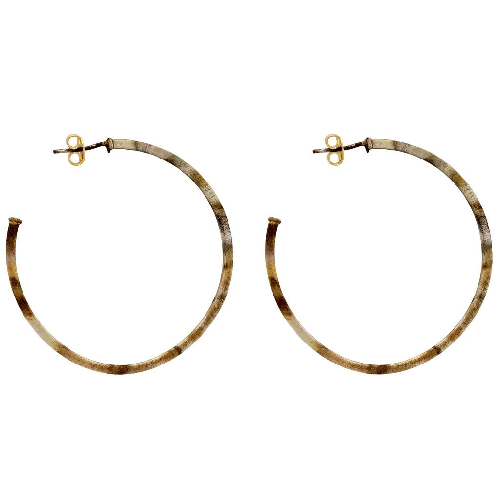 Sheila Fajl Perfect Hoop Earrings in Burnished Gold