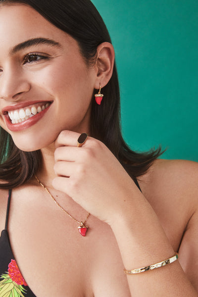 Kendra Scott Oleana Gold Pendant Necklace (2 Colors Available)