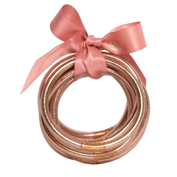 BuDhaGirl All Weather Bangles - Rose Gold (Set of 9)