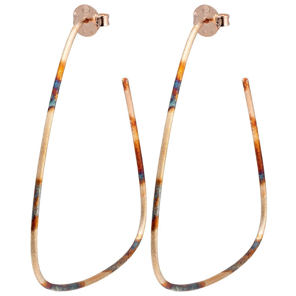 Sheila Fajl Avery Hoops in Burnished Gold