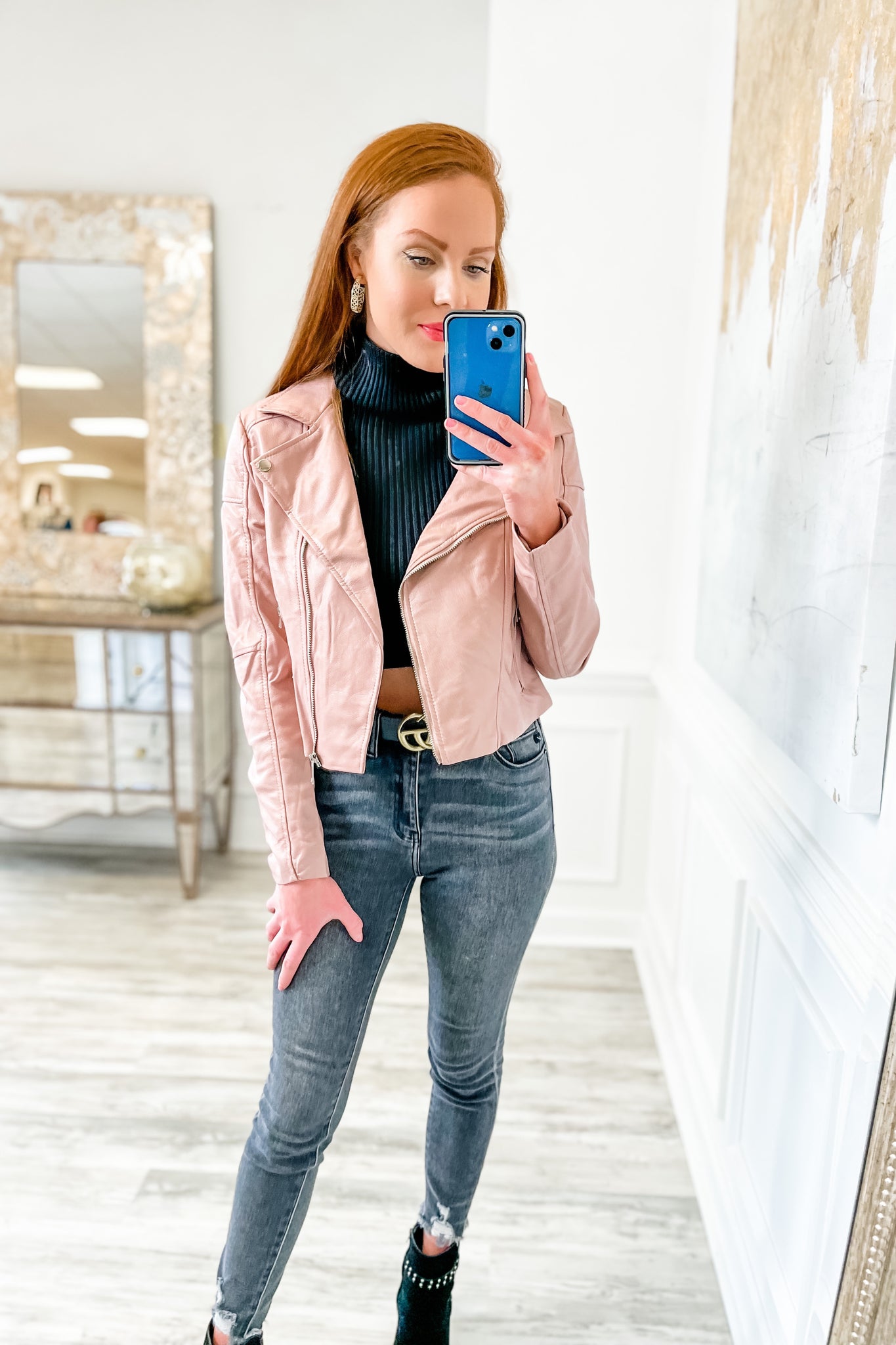 Joelle Jacket in Light Pink