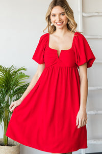 Bailey Dress in Red