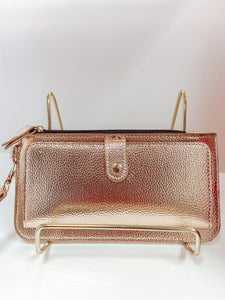 Rose Gold Wallet Wristlet