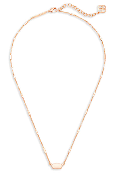 Kendra Scott Fern Pendant Necklace In Rose Gold