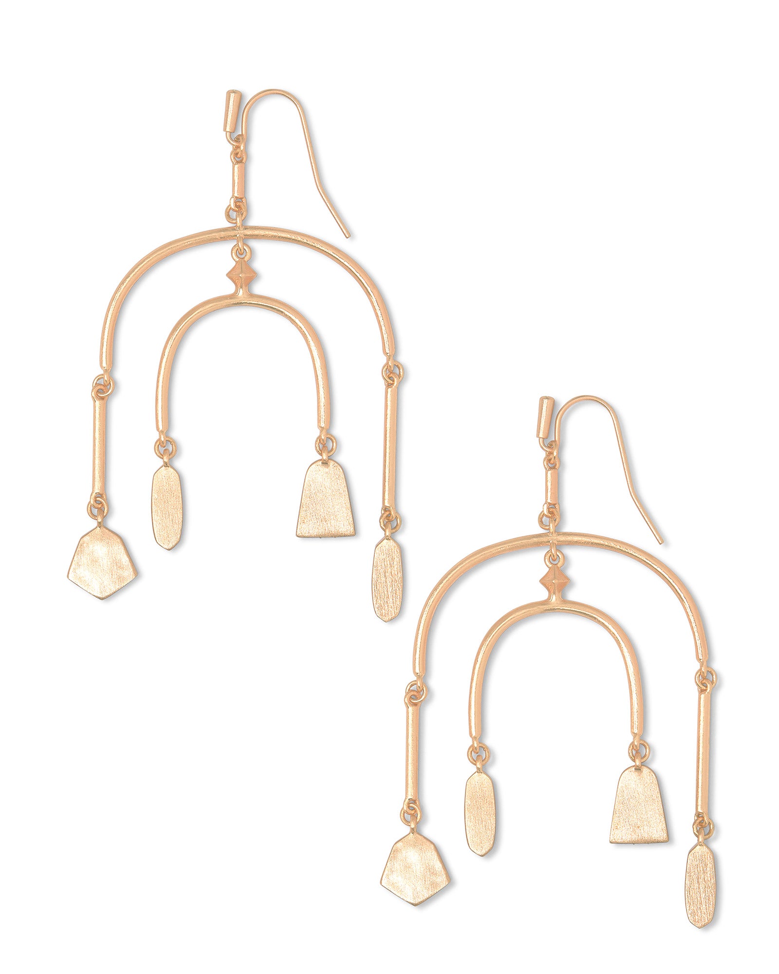 Kendra Scott Nalani Statement Earrings In Rose Gold