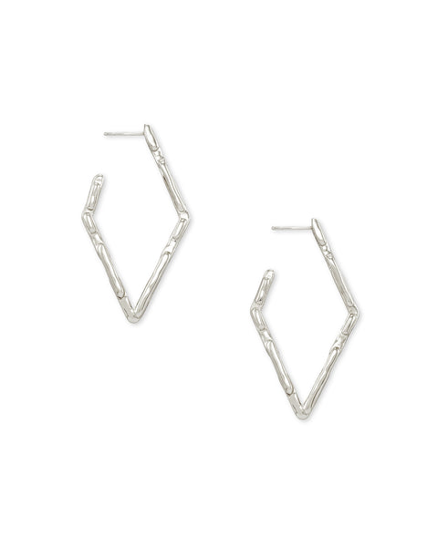 Kendra Scott Rylan Small Hoop Earrings In Silver